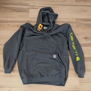NWT Carhartt Midweight Loose Fit Hoodie XL Charcoal Gray Pullover Sweatshirt